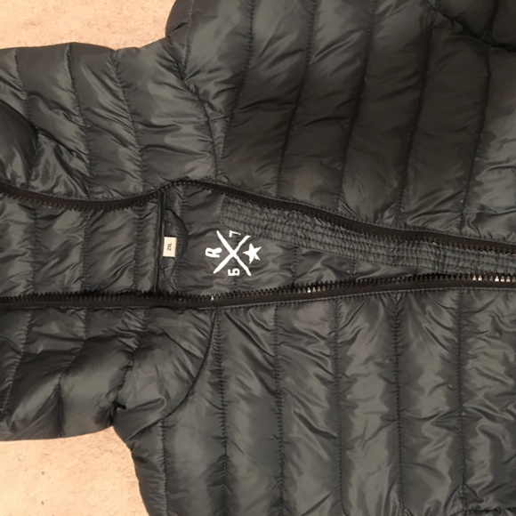 Women's Plus Size 2XL Long Deep Dark Green Lightweight Puffer Coat - Picture 2 of 14